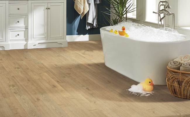 waterproof hardwood in bathroom